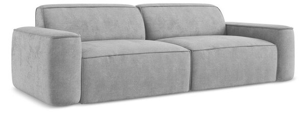 Jasnoszara sofa z tkaniny szenilowej 244 cm Omao – Makamii