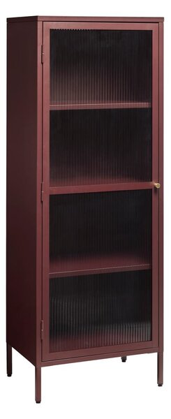 Czerwona metalowa witryna 58x160 cm Bronco – Unique Furniture