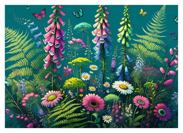 Obraz - Kwiaty łąkowe (70x50 cm)