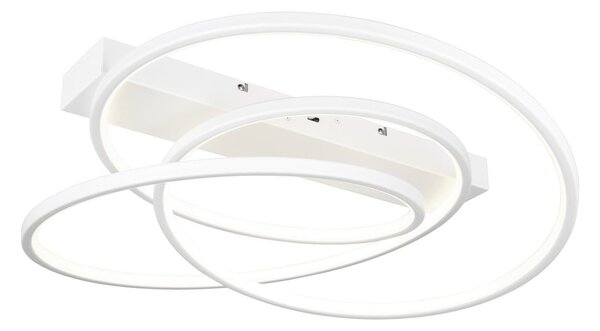 Biała lampa sufitowa LED ze ściemniaczem 49x64 cm Darvin – Trio