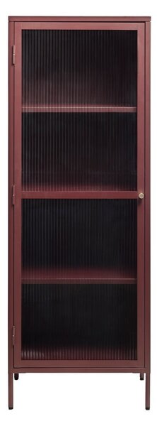 Czerwona metalowa witryna 58x160 cm Bronco – Unique Furniture