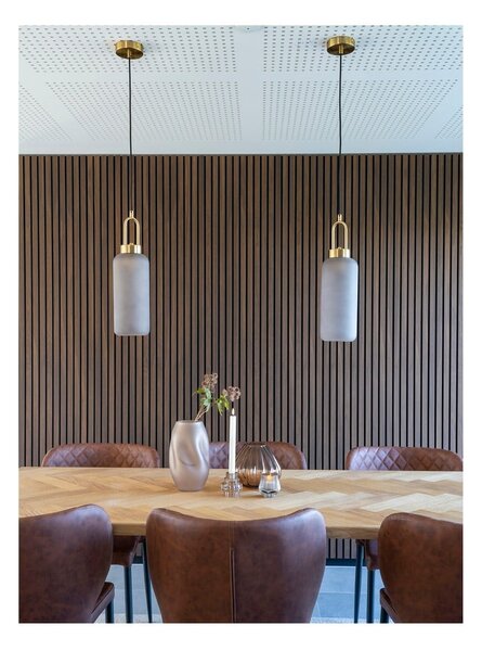 Lampa wisząca w kolorze złota ze szklanym kloszem ø 13 cm Luton – House Nordic
