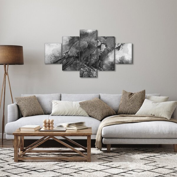 Obraz - Papugi akwarelowe (125x70 cm)
