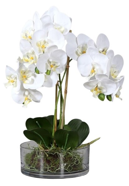 Sztuczna Orchidea w Szkle 44 cm