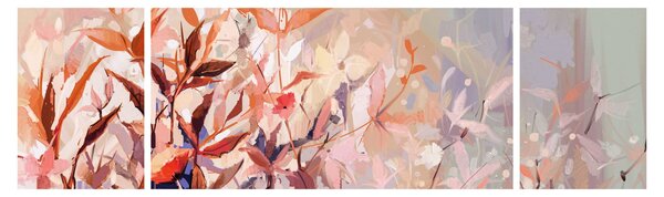 Obraz - Malowanie pastelami jesieni (170x50 cm)