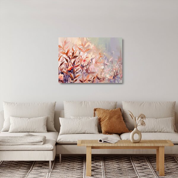 Obraz na szkle - Malowanie pastelami jesieni (70x50 cm)