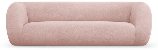 Jasnoróżowa sofa z materiału bouclé 230 cm Essen – Cosmopolitan Design