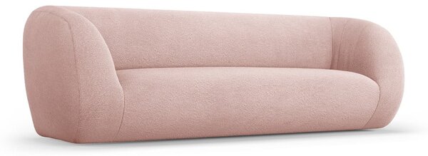 Jasnoróżowa sofa z materiału bouclé 230 cm Essen – Cosmopolitan Design