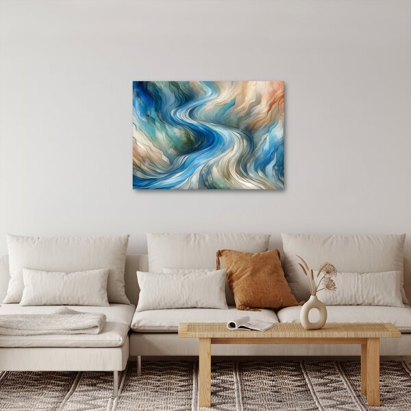 Obraz - Abstrakcyjny nurt (70x50 cm)