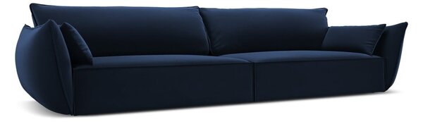 Ciemnoniebieska aksamitna sofa 248 cm Vanda – Mazzini Sofas