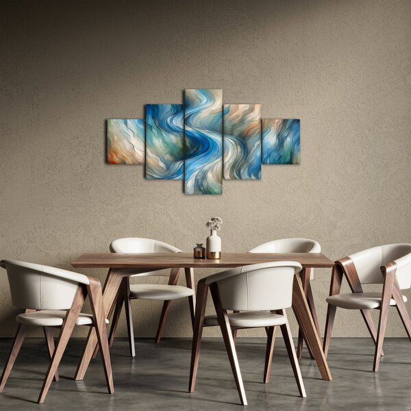 Obraz - Abstrakcyjny nurt (125x70 cm)