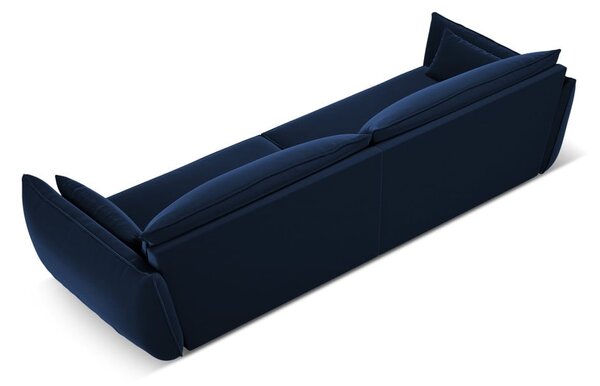 Ciemnoniebieska aksamitna sofa 248 cm Vanda – Mazzini Sofas