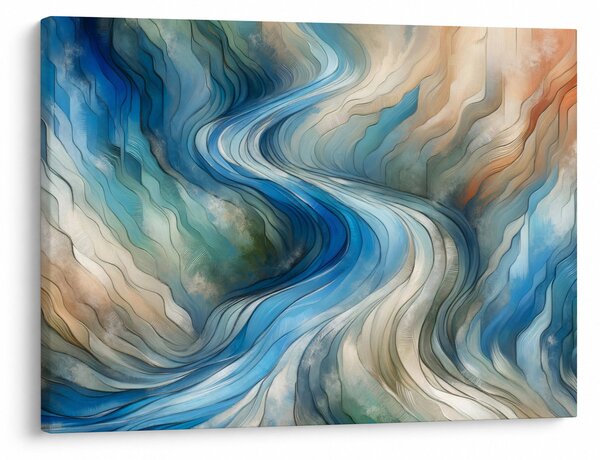 Obraz - Abstrakcyjny nurt (70x50 cm)