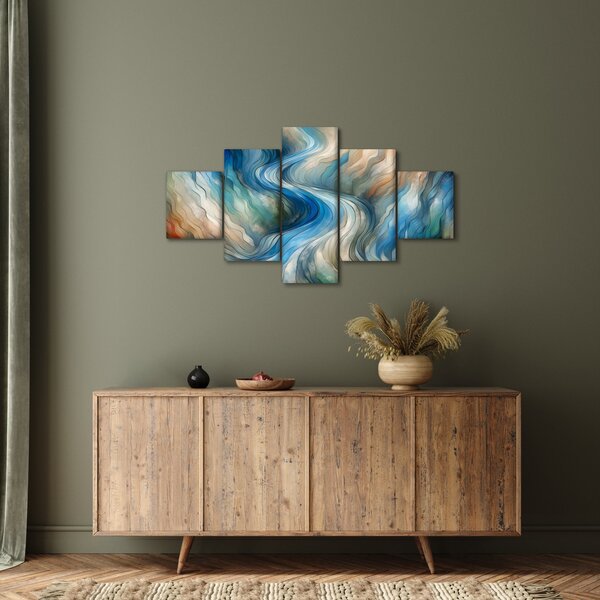 Obraz - Abstrakcyjny nurt (125x70 cm)