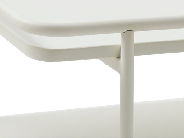 Jasnoszary metalowy stolik 75x75 cm Yuba – Unique Furniture