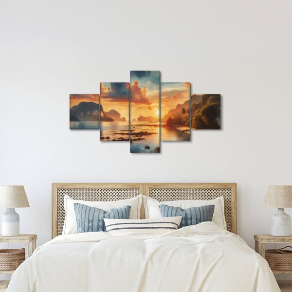 Obraz - Widok z plaży (125x70 cm)