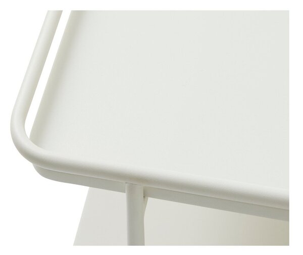 Jasnoszary metalowy stolik 75x75 cm Yuba – Unique Furniture
