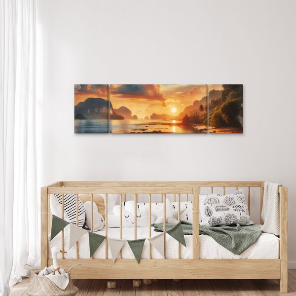 Obraz - Widok z plaży (170x50 cm)