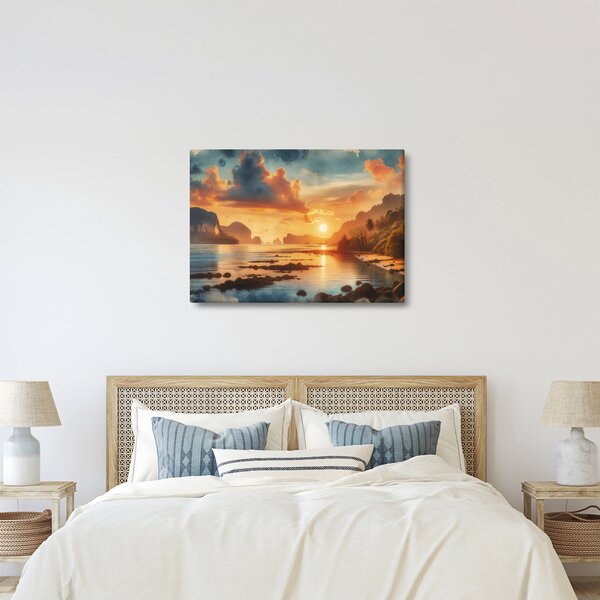 Obraz - Widok z plaży (70x50 cm)