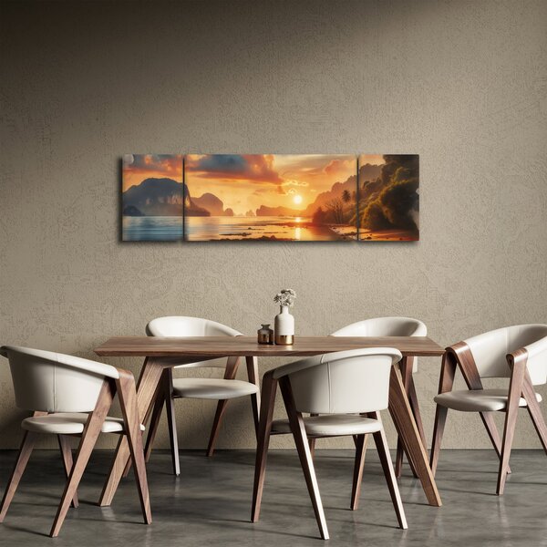 Obraz - Widok z plaży (170x50 cm)