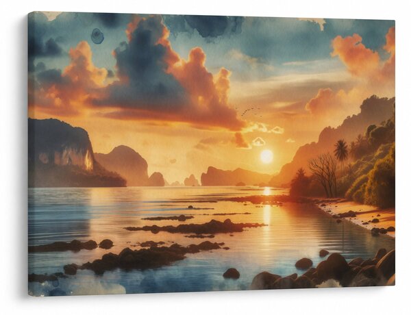 Obraz - Widok z plaży (70x50 cm)