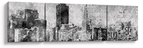 Obraz - Miasto sztuki kawowej (170x50 cm)