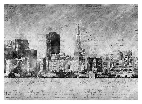 Obraz - Miasto sztuki kawowej (70x50 cm)