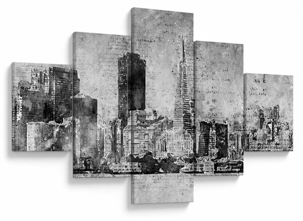 Obraz - Miasto sztuki kawowej (125x70 cm)