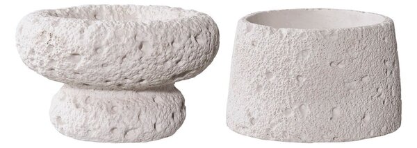 Świeczniki z cementu na świeczkę typu tealight zestaw 2 szt. – House Nordic