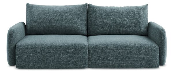 Turkusowa rozkładana/ze schowkiem sofa 238 cm Kalena – Makamii