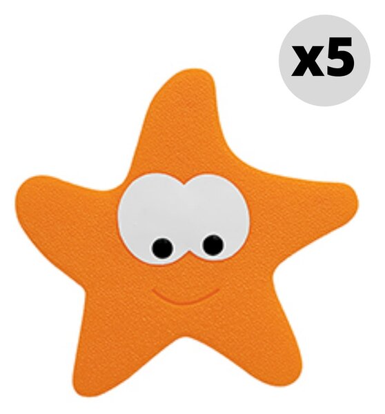 Dziecięce maty antypoślizgowe do wanny 5 szt. 12x13 cm Starfy – Spirella