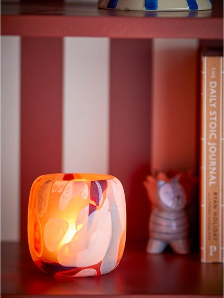 Szklany świecznik na świeczkę typu tealight Karan – Bloomingville