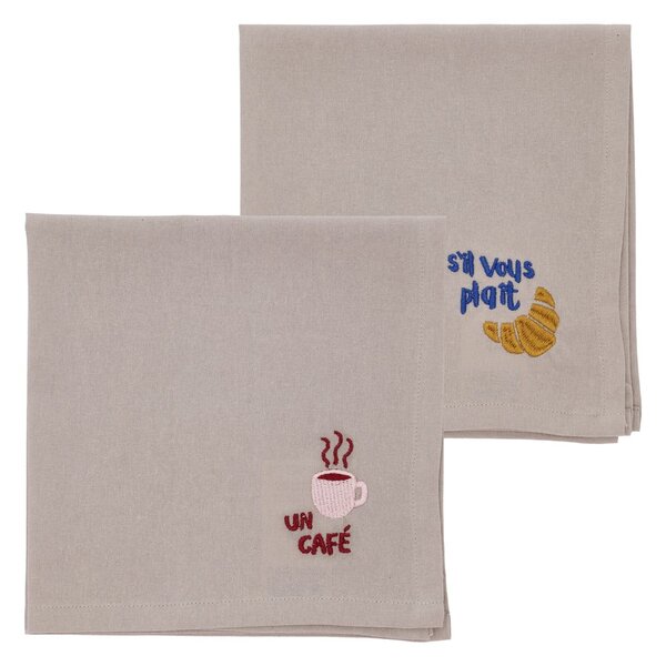 Tekstylne serwetki zestaw 2 szt. 40x40 cm Bistro – Södahl