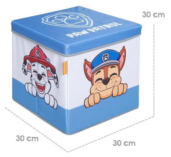 Tekstylny dziecięcy pojemnik na zabawki 30x30x30 cm Paw Patrol – Roba
