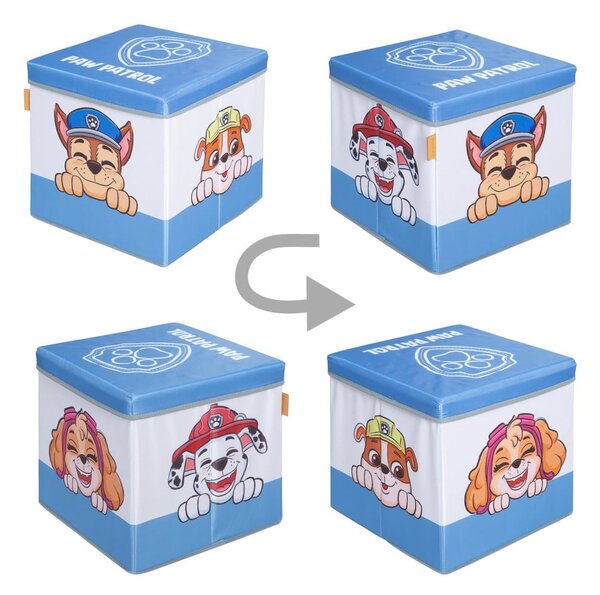 Tekstylny dziecięcy pojemnik na zabawki 30x30x30 cm Paw Patrol – Roba