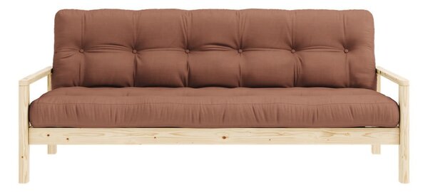 Pomarańczowobrązowa rozkładana sofa 205 cm Knob – Karup Design