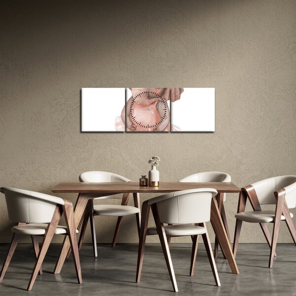 Obraz - Zwierzątko akwarelowe N⁰5 (z zegarem) (90x30 cm)