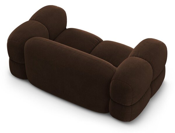 Ciemnobrązowa aksamitna sofa 180 cm Loretto – Cosmopolitan Design