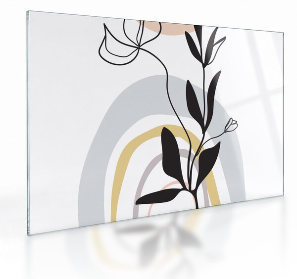 Obraz na szkle - Kwiaty w wazonie N⁰1 (70x50 cm)
