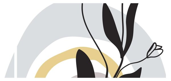 Obraz - Kwiaty w wazonie N⁰1 (170x50 cm)