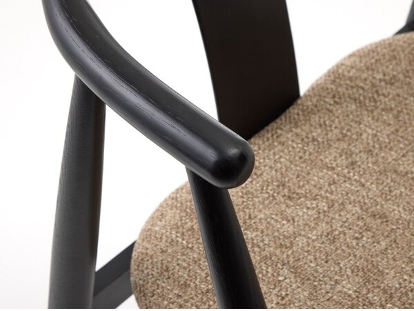 Czarno-beżowe krzesło Relate – Unique Furniture