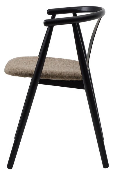 Czarno-beżowe krzesło Relate – Unique Furniture