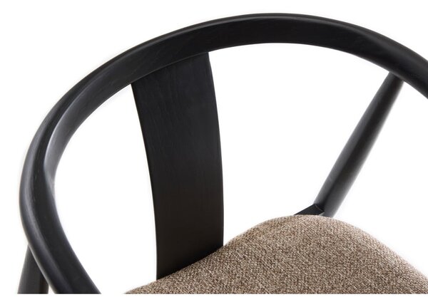 Czarno-beżowe krzesło Relate – Unique Furniture