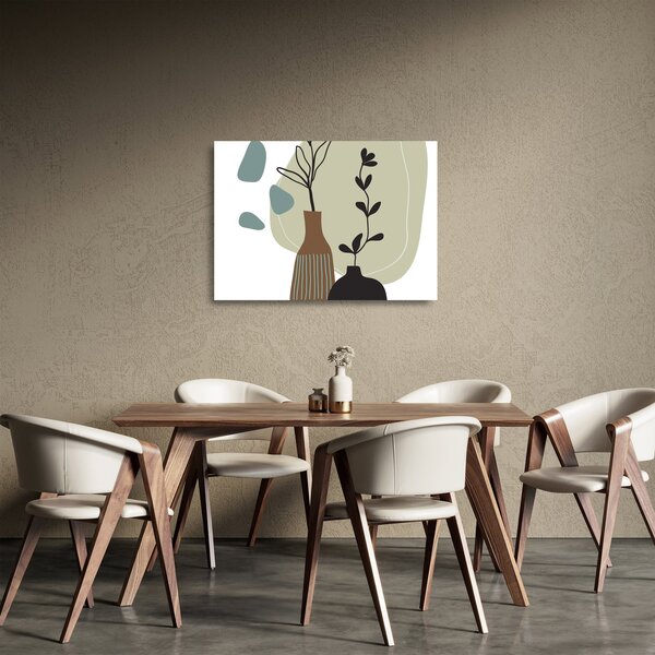 Obraz na szkle - Kwiaty w wazonie N⁰2 (70x50 cm)