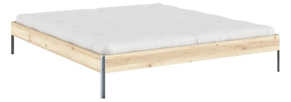 Łóżko dwuosobowe z litego drewna sosnowego ze stelażem 180x200 cm w naturalnym kolorze Core – Karup Design