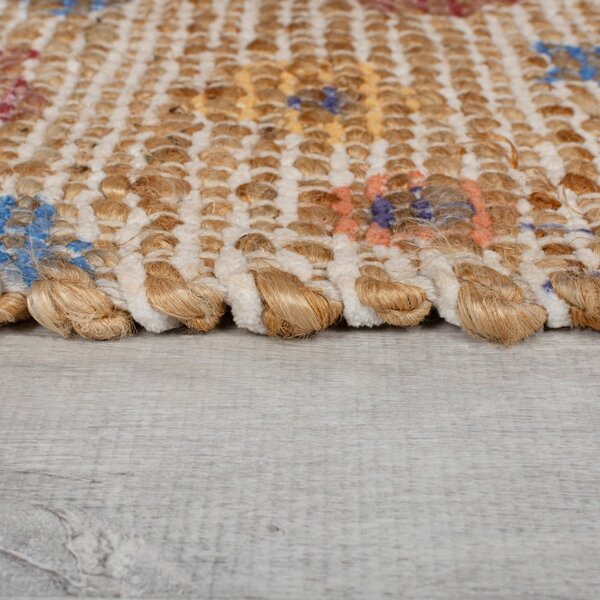 Dywan z mieszanki juty tkany ręcznie w naturalnym kolorze 160x230 cm Taylor Patchwork – Flair Rugs