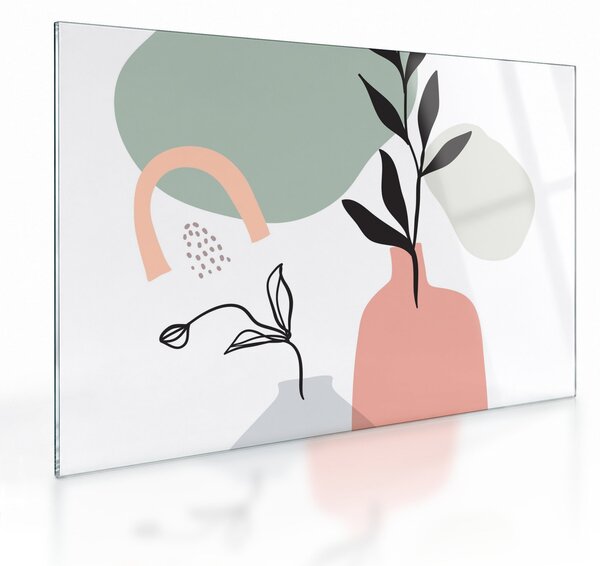 Obraz na szkle - Kwiaty w wazonie N⁰3 (70x50 cm)