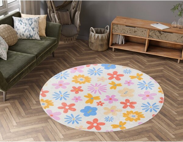 Dywan dziecięcy odpowiedni do prania ø100 cm Joyfull Garden – Vitaus