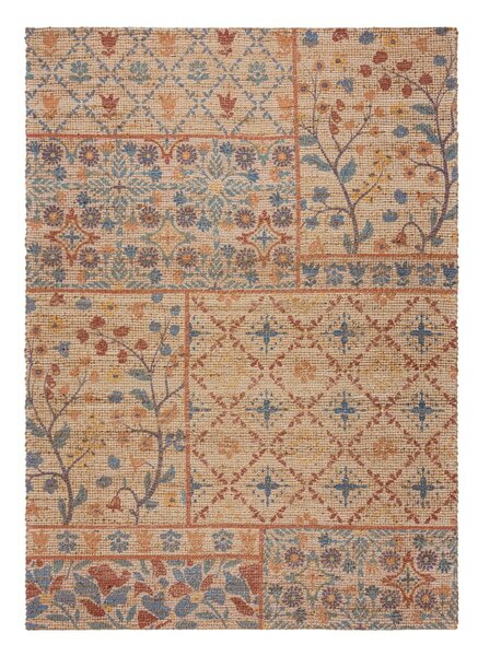 Dywan z mieszanki juty tkany ręcznie w naturalnym kolorze 160x230 cm Taylor Patchwork – Flair Rugs