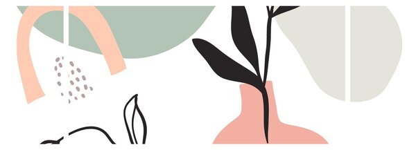 Obraz - Kwiaty w wazonie N⁰3 (170x50 cm)